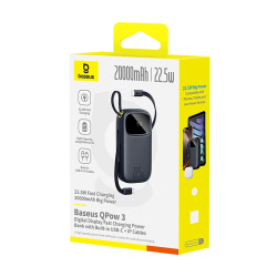 Baseus EnerFill FC31 Power Bank 20000 mAh 22.5W USB-C + Lightning / black