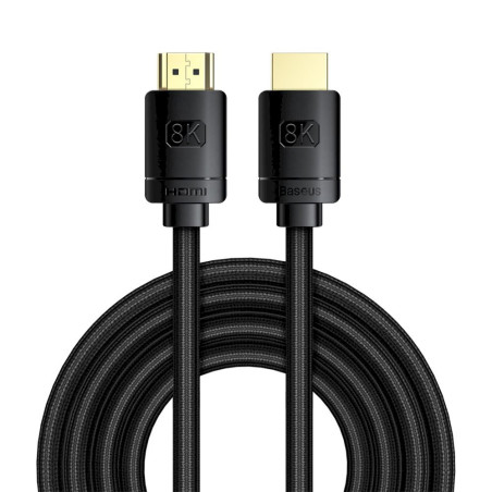 Baseus High Definition Series HDMI 2.1 Cable 8K 60Hz 3D HDR 48Gbps 3m / black