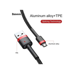 Baseus Cafule USB to microUSB Cable 2.4A 1m / red-black