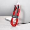 Baseus Cafule USB to USB-C Cable 3A 0.5m / red