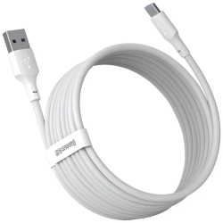 Baseus Simple Wisdom USB to USB-C Cable 40W 5A 1.5m / white (2 pcs.)