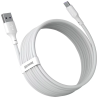 Baseus Simple Wisdom USB to USB-C Cable 40W 5A 1.5m / white (2 pcs.)