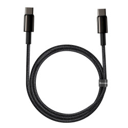 Baseus Tungsten Gold USB-C to USB-C Cable 100W 1m / black
