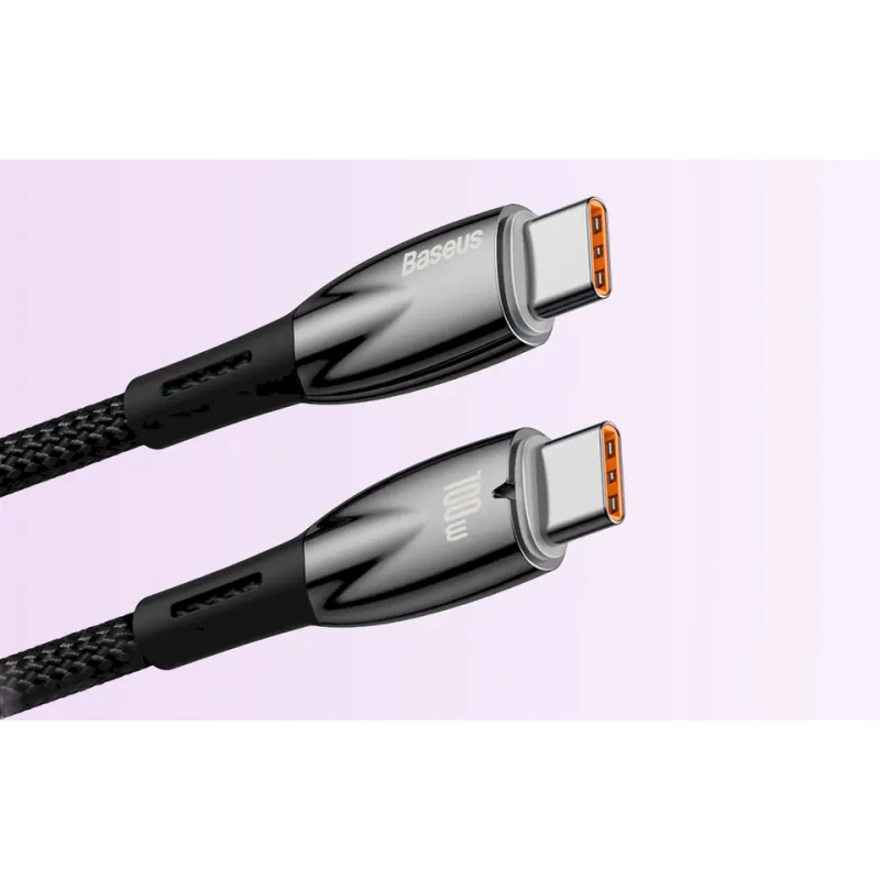 Baseus Glimmer USB-C to USB-C Cable 100W 1m / black