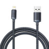 Baseus Crystal Shine Lightning USB-A Cable 2.4A 2m / black
