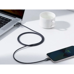 Baseus Crystal Shine Lightning USB-A Cable 2.4A 2m / black
