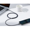 Baseus Crystal Shine Lightning USB-A Cable 2.4A 2m / black