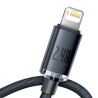 Baseus Crystal Shine Lightning USB-A Cable 2.4A 2m / black
