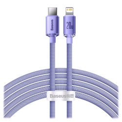 Baseus Crystal USB-C to Lightning Cable 20W PD 2m / purple