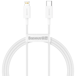 Baseus Superior Series Lightning to USB-C Cable 20W PD 1m / white