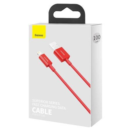 Baseus Superior Series USB to Lightning Cable 2.4A 1m / red