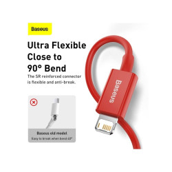 Baseus Superior Series USB to Lightning Cable 2.4A 1m / red