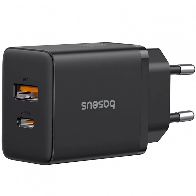 Baseus Cube Pro 30W Charger USB-C USB-A / black