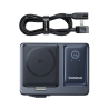 Baseus NOMOS 140W Qi2 5-in-1 Wireless Charger with Retractable USB-C Cable and Digital Display / black