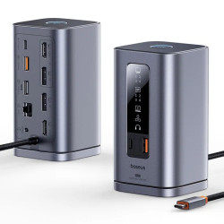 Baseus Spacemate RD1 11-in-1 USB-C Docking Station 2xHDMI 4K@60Hz | 2xDP 4K@60Hz | 2xUSB-A 10Gb/s | USB-C 10Gb/s | RJ45 | USB-A 
