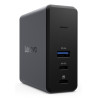 Lenovo X9 Charging GaN Dock Vielinis USB 3.2 Gen 2 (3.1 Gen 2) Type-C Pilka