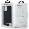 Karl Lagerfeld FW Metal Plate MagSafe Case for iPhone 15 / black