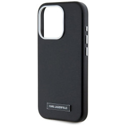 Karl Lagerfeld FW Metal Plate MagSafe Case for iPhone 15 Pro / black