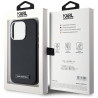 Karl Lagerfeld FW Metal Plate MagSafe Case for iPhone 15 Pro / black