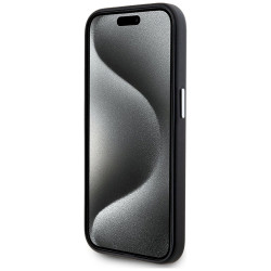 Karl Lagerfeld FW Metal Plate MagSafe Case for iPhone 15 Pro Max / black