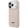 Karl Lagerfeld Choupette Pin MagSafe Case for iPhone 17 Pro Max / pink