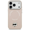 Karl Lagerfeld Choupette Pin MagSafe Case for iPhone 17 Pro Max / pink