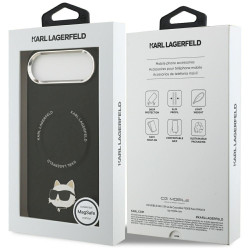 Karl Lagerfeld Choupette Pin MagSafe Case for iPhone Air / black