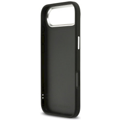 Karl Lagerfeld FW Grained Karl & Choupette Heads Pins & Logo Case for iPhone Air / black