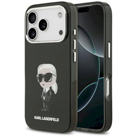 Karl Lagerfeld IML Aquarelle Karl & Logo MagSafe Case for iPhone 17 Pro / black
