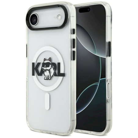 Karl Lagerfeld IML Choupette Sketch Logo MagSafe Case for iPhone Air