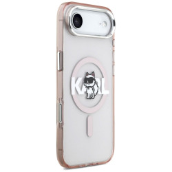 Karl Lagerfeld IML Choupette Sketch Logo MagSafe Case for iPhone Air / Pink