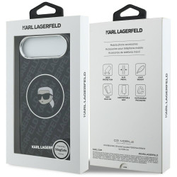 Karl Lagerfeld IML Karl Head Logo MagSafe Case for iPhone Air / black