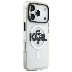 Karl Lagerfeld IML Karl Sketch Logo MagSafe Case for iPhone 17 Pro / clear