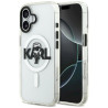 Karl Lagerfeld IML Karl Sketch Logo MagSafe Case for iPhone 17 / clear