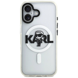 Karl Lagerfeld IML Karl Sketch Logo MagSafe Case for iPhone 17 / clear