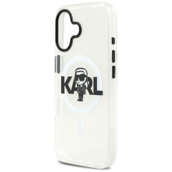 Karl Lagerfeld IML Karl Sketch Logo MagSafe Case for iPhone 17 / clear