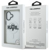 Karl Lagerfeld IML Karl Sketch Logo MagSafe Case for iPhone 17 / clear