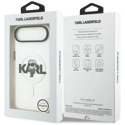 Karl Lagerfeld IML Karl Sketch Logo MagSafe Case for iPhone Air / clear