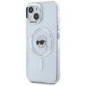 Karl Lagerfeld IML Metal Karl Head MagSafe Case for iPhone 15 / white