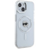 Karl Lagerfeld IML Metal Karl Head MagSafe Case for iPhone 15 Plus / white