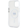 Karl Lagerfeld IML Metal Karl Head MagSafe Case for iPhone 15 Plus / white