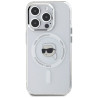 Karl Lagerfeld IML Metal Karl Head MagSafe Case for iPhone 15 Pro / white