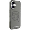 Karl Lagerfeld IML Rhinestones Karl Head Case for iPhone 16 / black