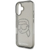 Karl Lagerfeld IML Rhinestones Karl Head Case for iPhone 16 / black