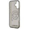 Karl Lagerfeld IML Rhinestones Karl Head Case for iPhone 16 / black