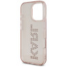Karl Lagerfeld IML Rhinestones Logo Case for iPhone 16 Pro / pink