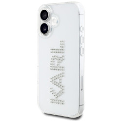 Karl Lagerfeld IML Rhinestones Logo Case for iPhone 16 / transparent