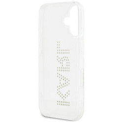 Karl Lagerfeld IML Rhinestones Logo Case for iPhone 16 / transparent