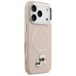 Karl Lagerfeld Karl & Choupette Pins MagSafe Case for iPhone 17 Pro / Pink