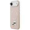 Karl Lagerfeld Karl & Choupette Pins MagSafe Case for iPhone Air / pink